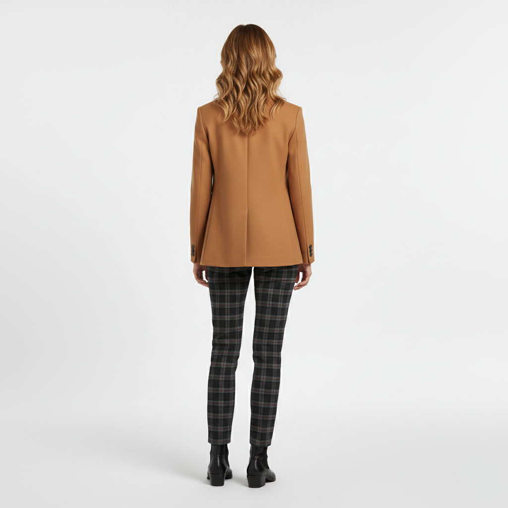 Women's Tailored Blazer – Camel