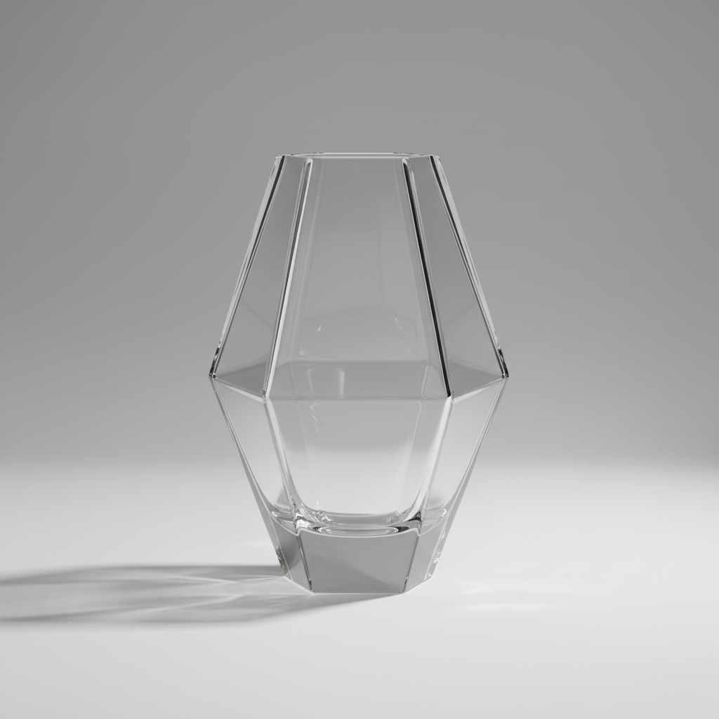 Geometric Crystal Vase