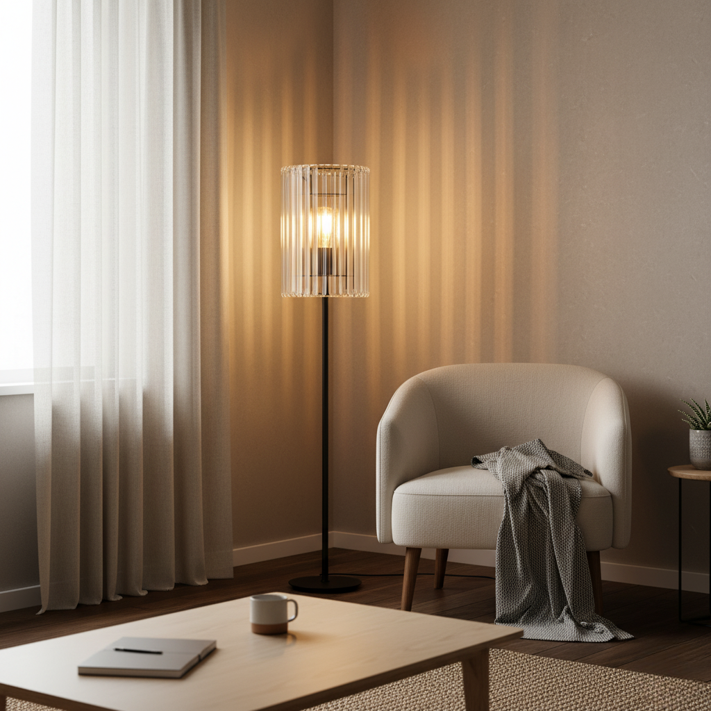 Modern Crystal Floor Lamp