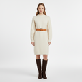 Women's Knit Sweater Dress – Cream