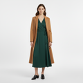 Women's Tailored Long Coat – Camel