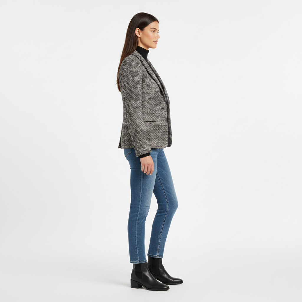 Women's Herringbone Blazer