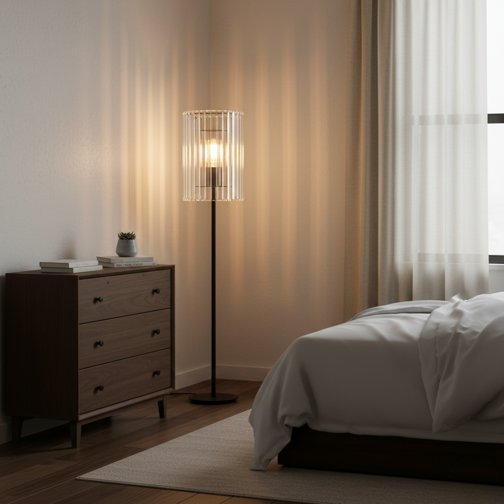 Modern Crystal Floor Lamp