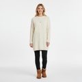 Women's Cable Knit Sweater Dress – Cream